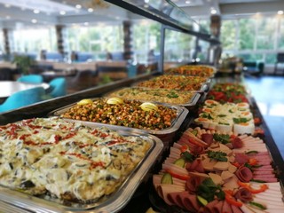 buffet breakfast and meals