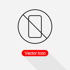 No Phone Icon vector illustration Eps10