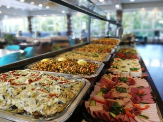 buffet breakfast and meals