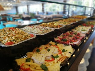buffet breakfast and meals