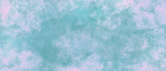 cyan magenta watercolor abstract simple grunge background with paint blur and mixing, cloudy, mottled ink