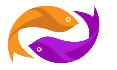 Fish company 3d logo design