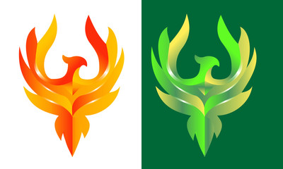 Strong Abstract Eagle 3d Logo Design