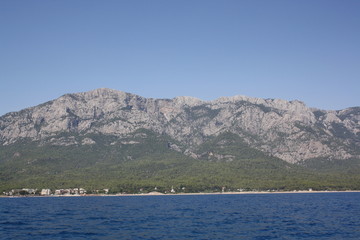 Big beautiful mountains and sea