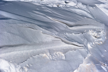 Fototapeta premium Beautiful pure snowscape,winter in the mountainside outdoor.