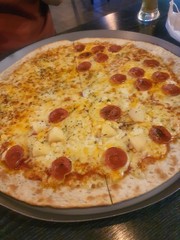 pizza on a plate