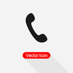 Phone Icon, Handset Icon Vector Illustration Eps10