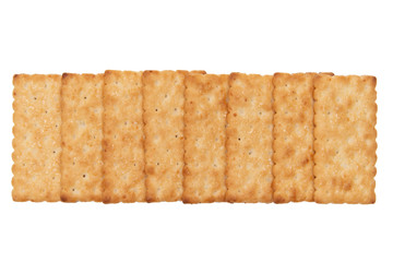 Biscuits on a white background.