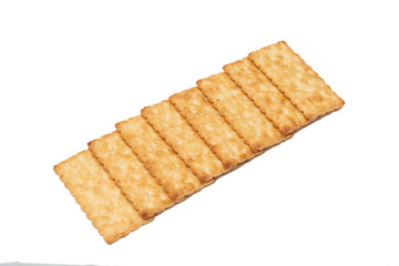 Biscuits on a white background.