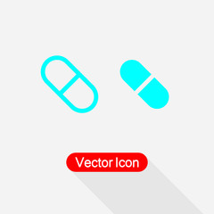 Pill Icon Vector Illustration Eps10