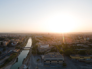 Atardecer Rio Segura en Murcia