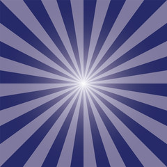 Blue sunburst recto background. Deep blue rectangular recto backdrop. Royal blue Sunbeam background design for various purposes.