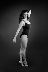 Obraz premium Modern style dancer studio shoot 