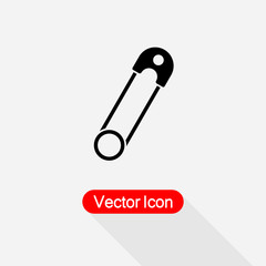 Safety Pin Icon Vector Illustration Eps10