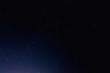 Bright starry night sky