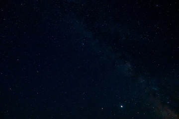 Bright starry night sky