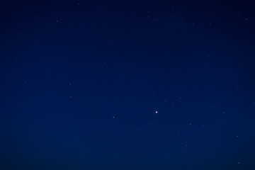 Fototapeta na wymiar Bright starry night sky