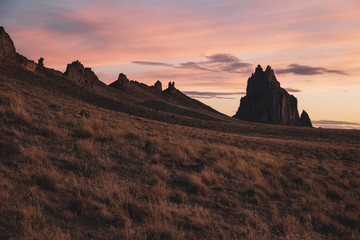 Shiprock before sunrise