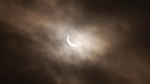 Shot Of The Crescent Moon