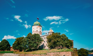 Vyborg Castle Swedish-built with st. Olaf Tower.