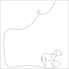 Cute puppy dog. Vector illustration