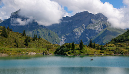 Wonderful Lake Truebsee in Switzerland on Mount Titlis - travel photography