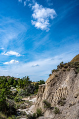 Overlook of Painted Canyon of the Theodore Roosevelt National Park, North Dakota, USA