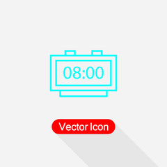 Time Icon, Alarm Clock Icon Vector Illustration Eps10