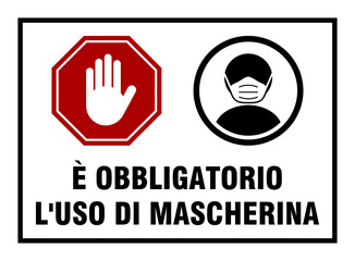 E Obbligatorio L'Uso Di Mascherina (