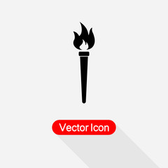 Torch Icon Vector Illustration Eps10