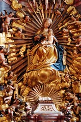 Marienaltar, Detail, Franziskanerkirche, Salzburg