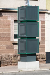 Luftfilter an einer Straße