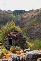 Sistelo, Portugal: Old Stone Little Houses in the Mountains for the shepards take shelter during...