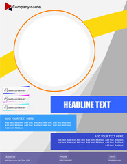 Flyer template, online advertisement template