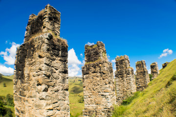 ruins of an old bridge