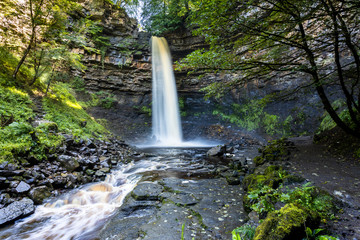 Hardraw Force waterfall in the Yorkshire Dales