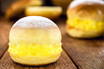 bread with cream and sugar, Brazilian donut called 