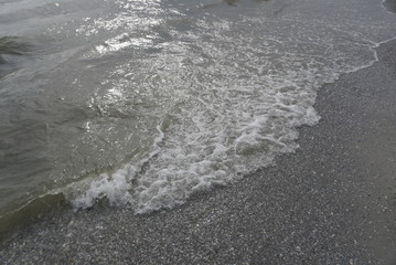 beach shore and sea water background