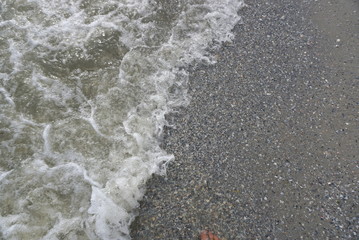 beach shore and sea water background