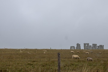 Passing Stonehendge on the motorway