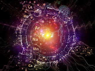 Fototapeta na wymiar Elements of Matter