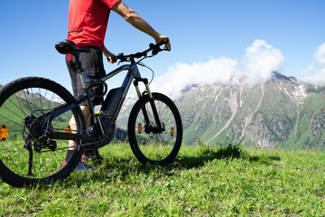 E Bike Bicycle In Austria. Mountain Ebike