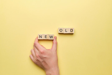 The concept of change from the old to the new way