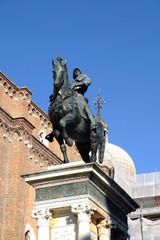 Obraz premium Bartolomeo Colleoni, Venezia monumento equestre, Monumento in Bronzo del Verrocchio