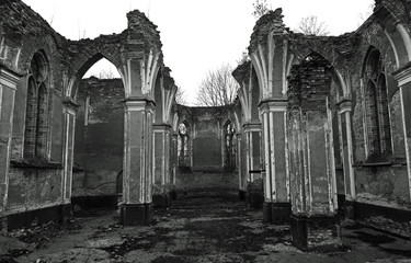 built in 1922, the Catholic Church of Saint Anthony, demolished by the German army in 1944 in the...