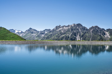 Fototapeta na wymiar Lake In Mountains