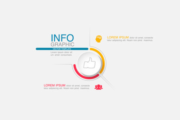 Vector iInfographic template for business, presentations, web design.