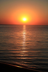 Beautiful morning landscape dawn over the sea