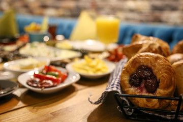 breakfast table turkish style