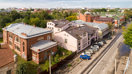 City central District of Tver in Tver Oblast, Russia at confluence of Volga and Tvertsa Rivers....